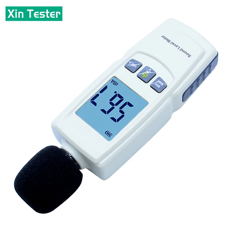 Фото Цифровой шумомер Xin Tester GM1352 (30-130 дБ) с функцией записи, портативный измеритель уровня звука №4