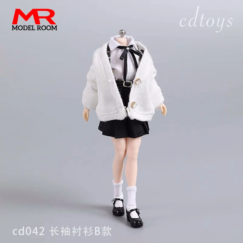 Фото Cdtoys cd042 масштаб 1/12 Студенческая униформа для девочек JK костюмы одежда модель подходит 6 дюймов TBL PH женщина-солдат экшн-фигурки Куклы №3