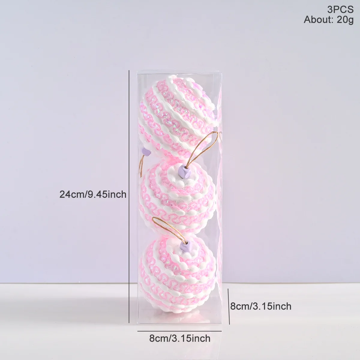 

Рождественские шары пенопластовые 8 см