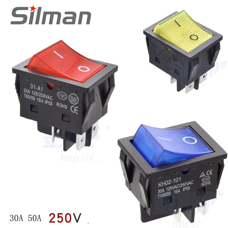 5 шт. клавишный переключатель 50 а/30 А 250 В высокая мощность большой ток специально