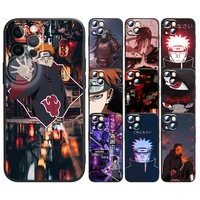 anime cool naruto art for apple iphone 13 12 mini 11 xs pro max x xr 8 7 6 plus se 2020 5 black soft tpu capa phone case