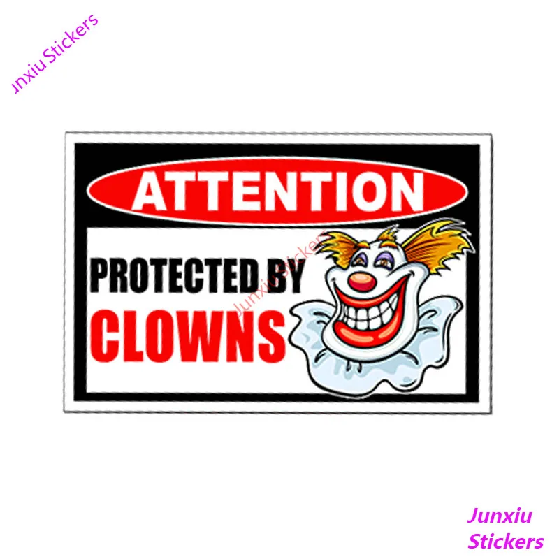 

Стикер для автомобиля, стикер «внимание» со смешной защитой клоуна, стикер, наклейка, наклейка на окно, бампер с защитой от царапин, аксессуары KK13 * 9 см