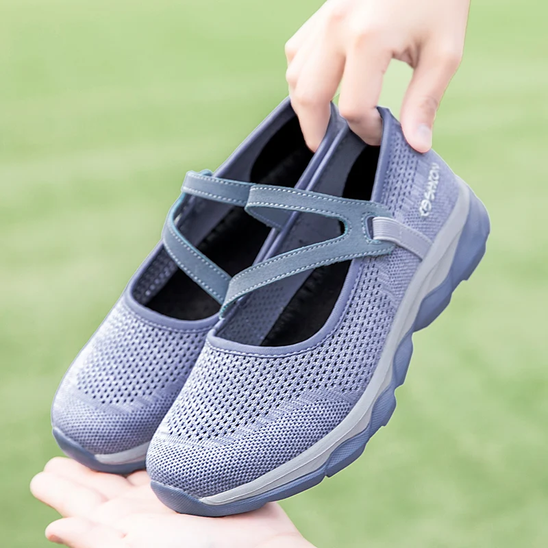 2020 Summer Sneakers Women's Shoes Mom Leisure Soft Bottom   Breathable Air Mesh Walking Shoes