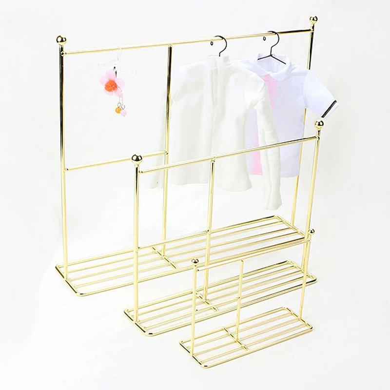 Rack Hangers Wardrobe For Barbie Doll Ob11 1/3 1/4 1/6 Bjd D