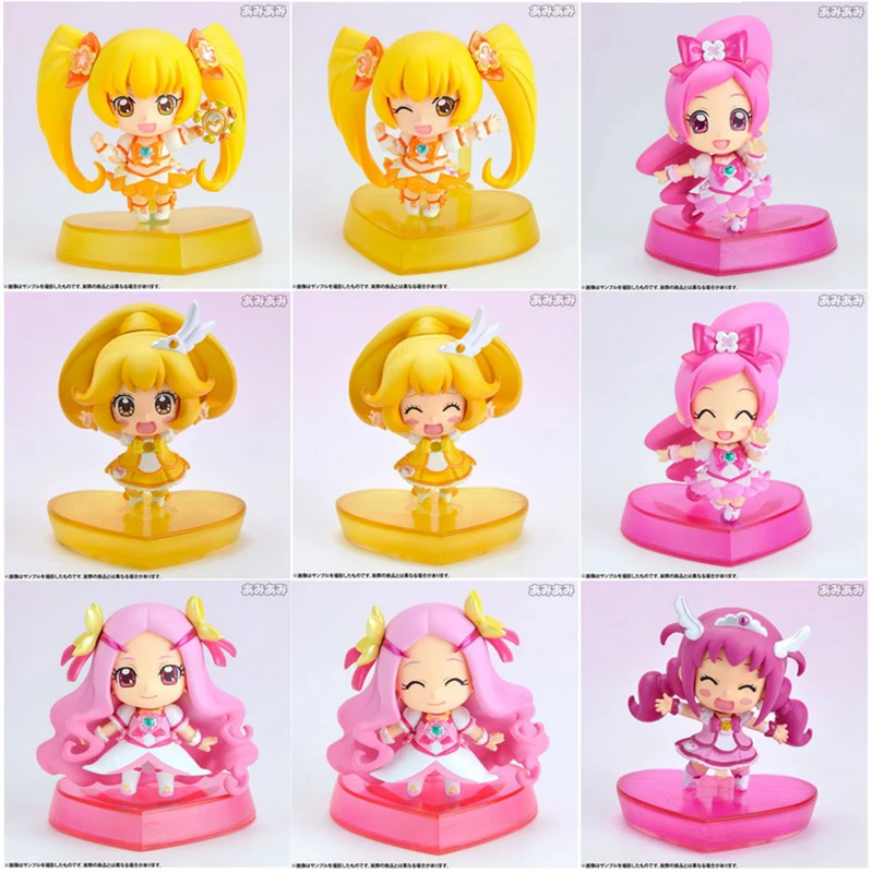 

Pretty Cure Precure EX CASHAPON Cure Sunshine Cure Blossom Cure Peace Cure Berry Q Version Action Figure Model Ornament Toys