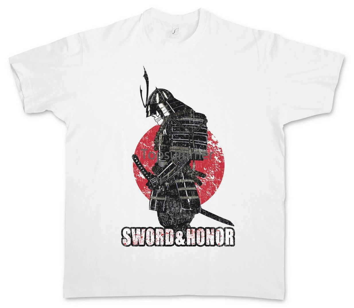 

Футболка с надписью «Sword & Honor», «Самурай ниндзя», «японский меч Воина», «Seppuka Dakana Armor