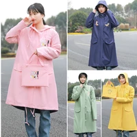 long rain coat women men waterproof windproof hooded outdoor hiking raincoat ponchos jacket cloak raingear chubasqueros mujer