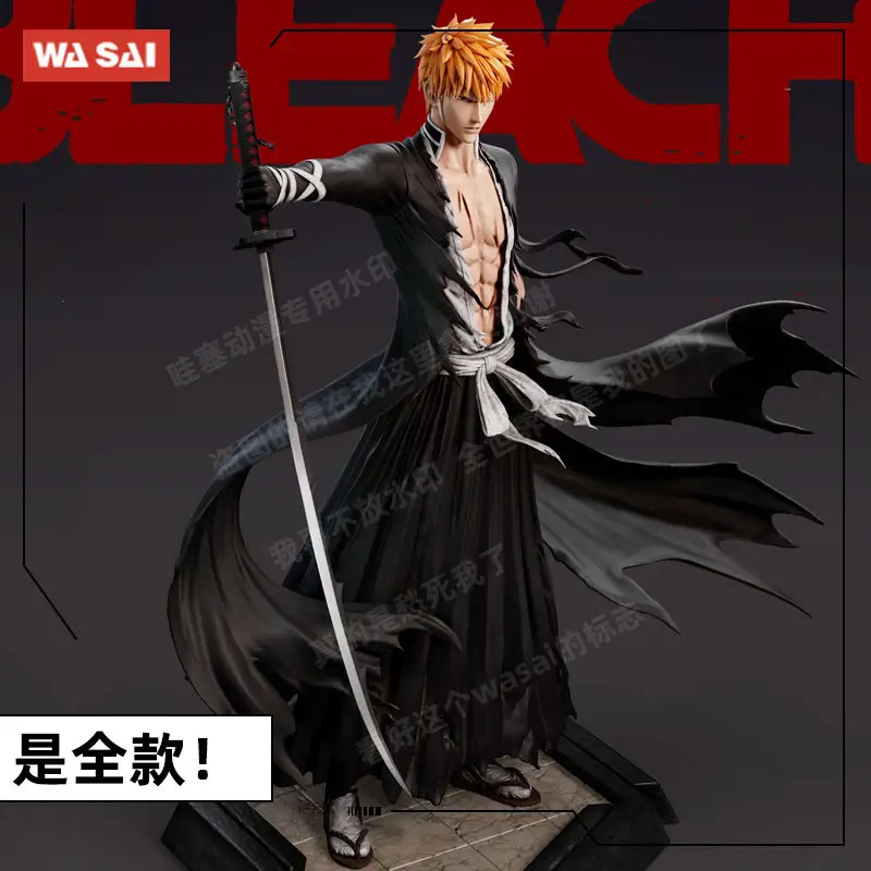 

31cm Bleach Kurosaki Ichigo Anime Figure GK PVC Action Figure Falling Sword Bankai! Collection Model Toys Gifts Doll