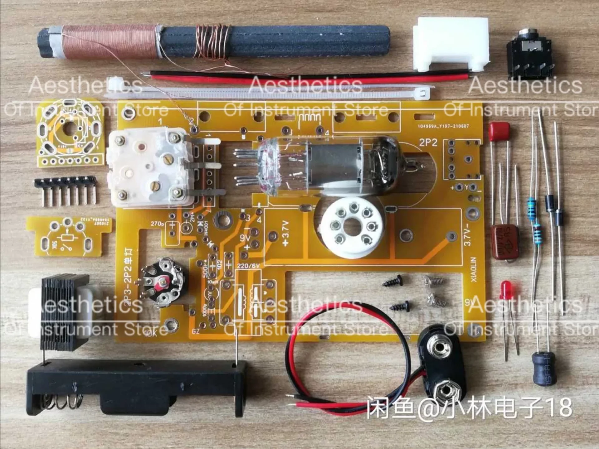 

2P2 трубка одна лампа средней волны радиокомплект батарея трубка радио 2P3 радио без корпуса