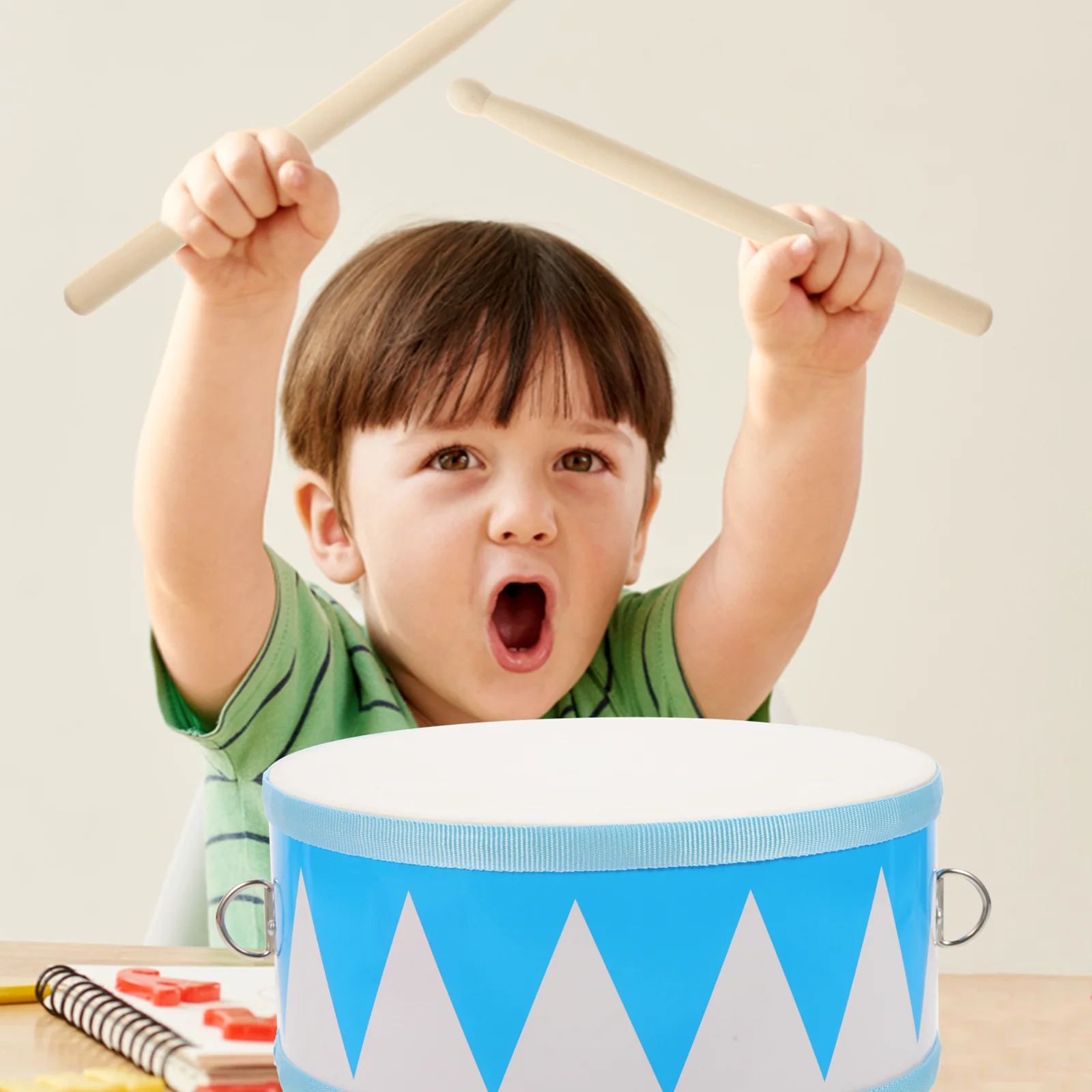 

Percussion Drum Snare Kids Child Wooden Toddler Toys Small War Education Musical Instrument Educational Children's electrical