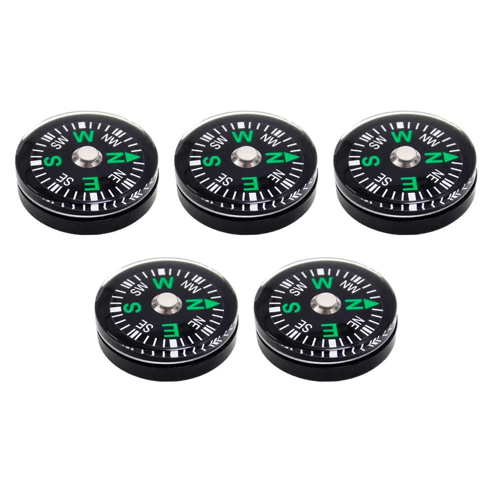 

5 X Lens Compass Travel Kids Camping Accessories Mini Pocket Survival Compasses Acrylic for