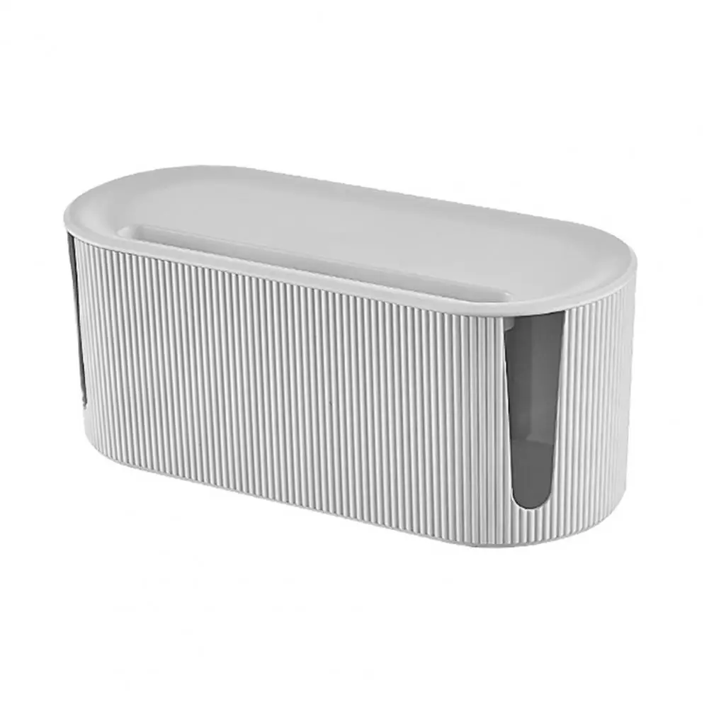 

Socket Plug Organizer Durable Morandi Color U-shaped Holes Home Supply Data Cable Organizer Cable Organizer Box