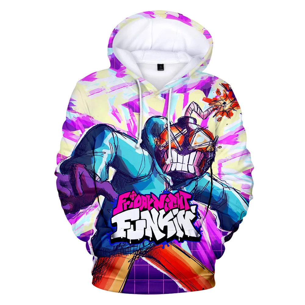 

Модные аниме пятница ночь Funkin Мужские Женские толстовки Свитшот Harajuku Уитти 3D Пуловеры Модные осенние все высокое качество