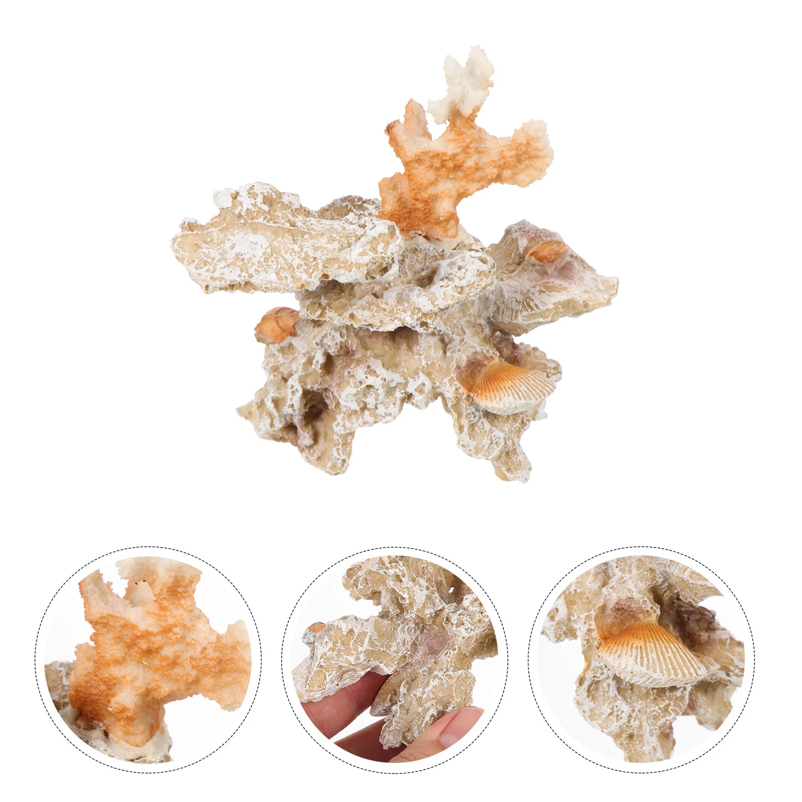 

Coral Aquarium Decor Reef Figurine Ornament Tabletop Delicatetank Simulated Desktop Resin Vivid