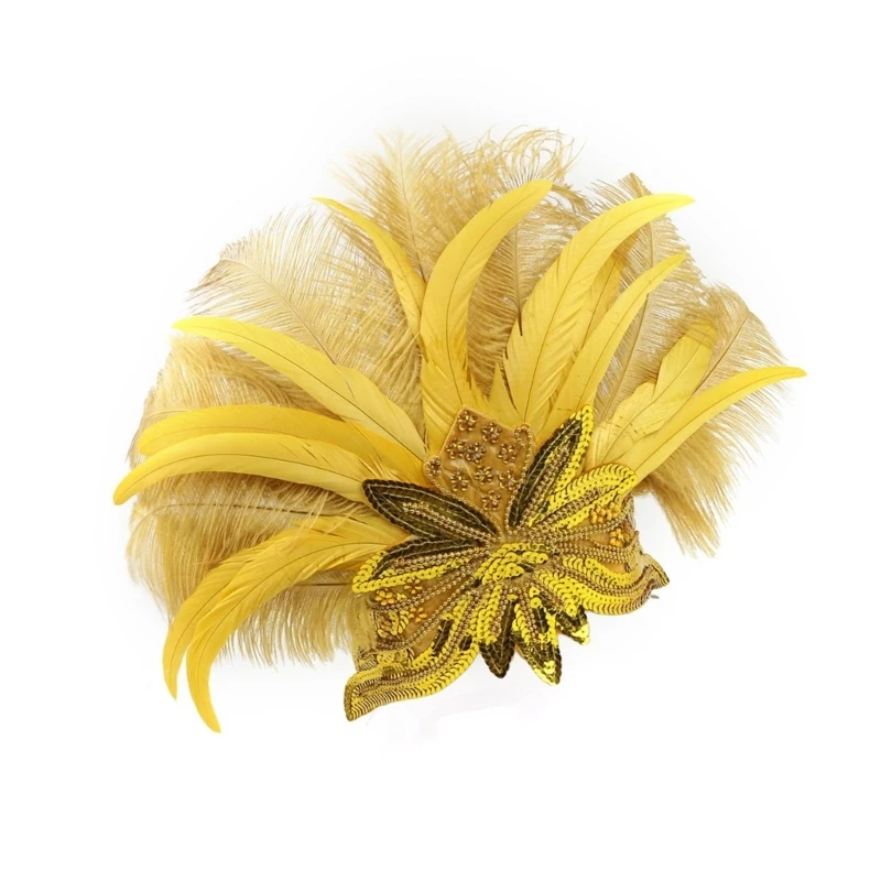 Повязка на голову с блестками головной убор для маскарада макияжа вечеринки