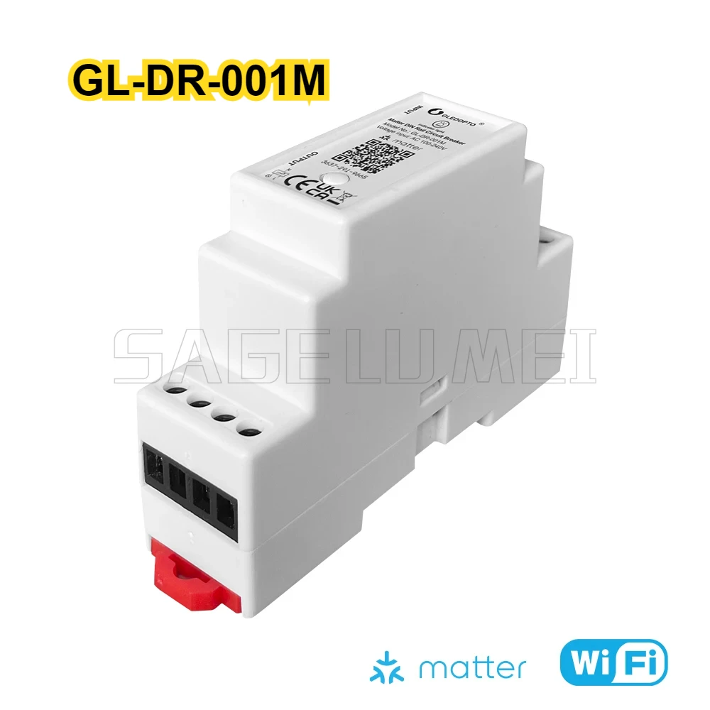 

SAGE LU MEI GLEDOPTO Matter Динамический реле выключатель 16А