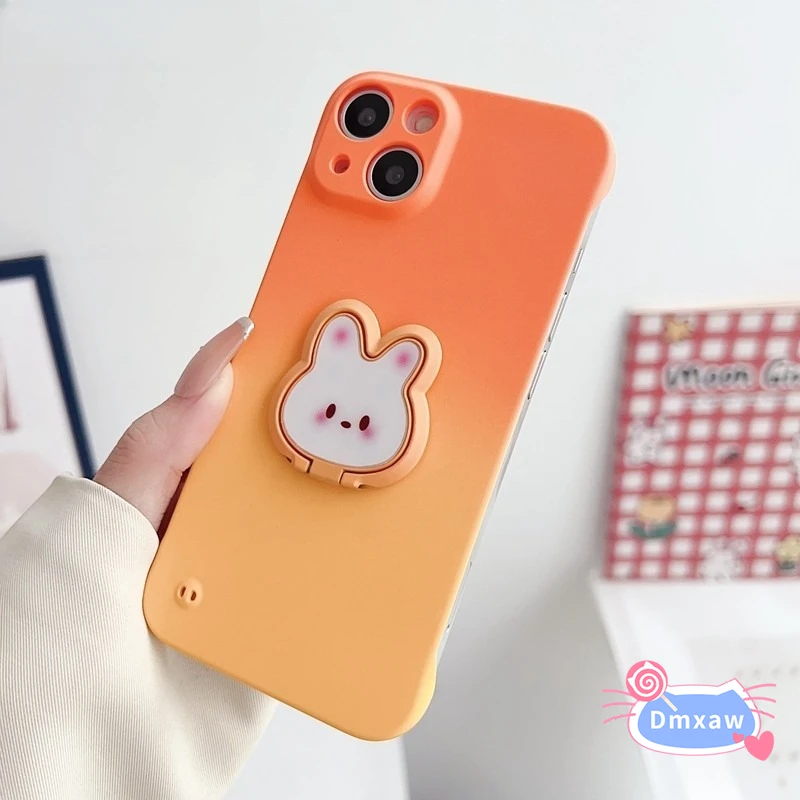 ДЛЯ Vivo V30 Pro Y36 Y78 5G V29 V27 V25 V27E V23 Y73S Жесткий PC безрамный градиентный чехол с кольцом