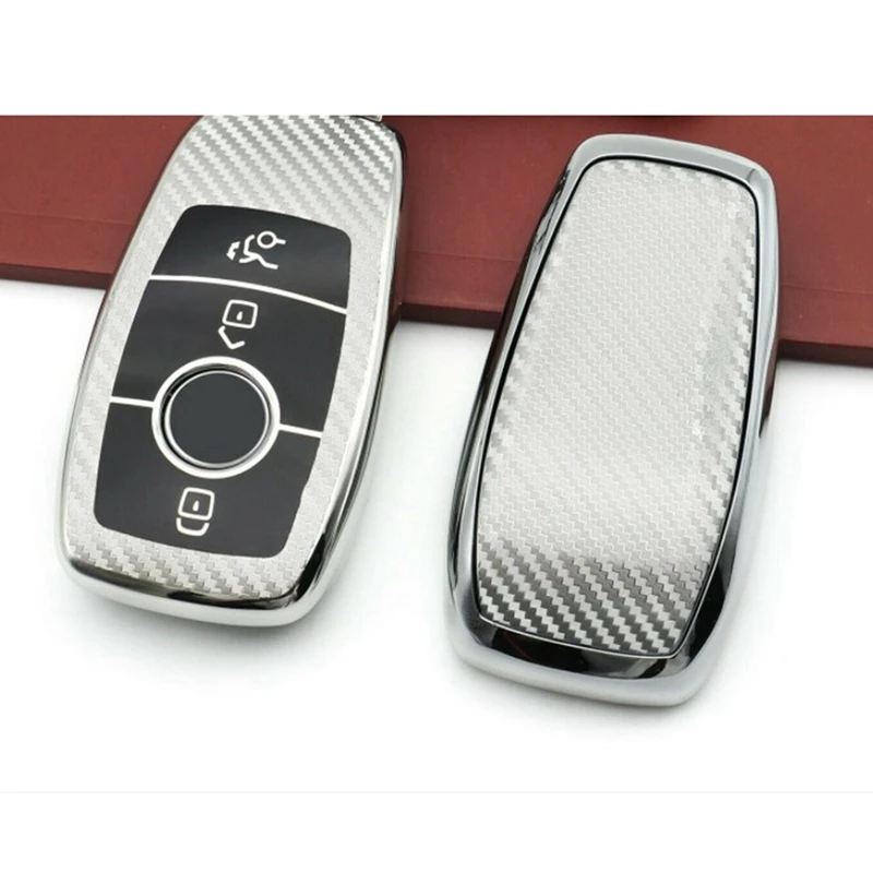 Чехол для ключа из углеродного волокна Mercedes-Benz GLC260L 300L GLB200
