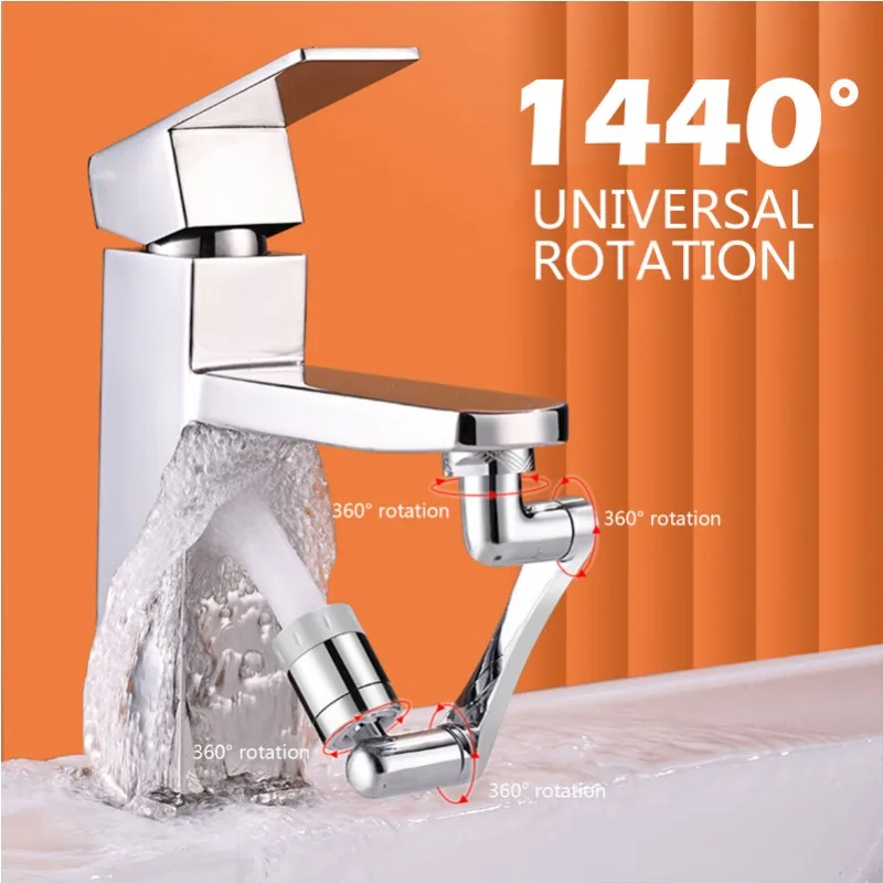 

Mechanical arm universal faucet rotatable water extension nozzle bubbler universal joint anti-splash artifact rocker arm filter