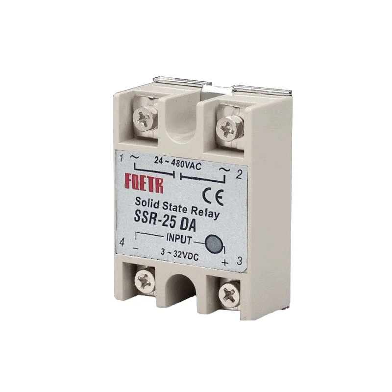 

SSR-10DA SSR-25DA SSR-40DA SSR-50DA/60DA/75DA/80DA/100DA 10A 25A 40A Solid State Relay Module 3-32V Input DC 24-380V AC Output