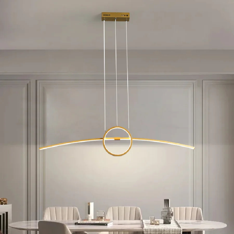 

L100 см Новые Креативные современные светодиодные подвесные светильники HLanging Подвесная лампа для столовой гостиной кухни 85-265 в умный дом Alexa