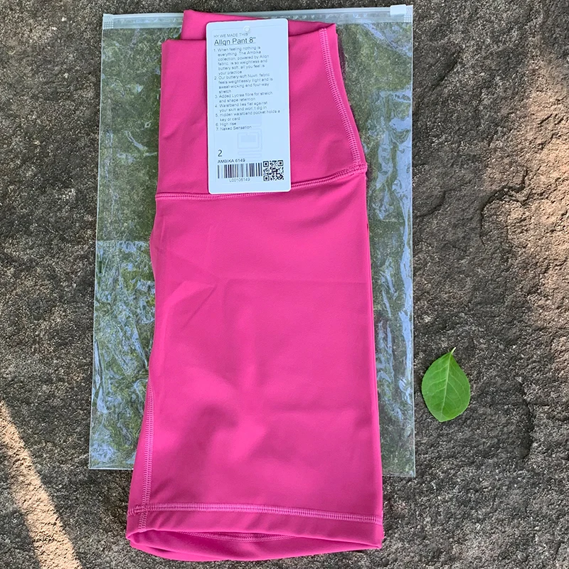 Women-lulu Biker Shorts Women Sport Shorts High Waist Pants Fitness Gym Sportswear Cycling Shorts Women Yoga Shorts