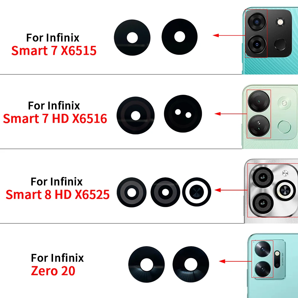 НОВАЯ стеклянная крышка объектива задней камеры с клеем для Infinix Hot 20 20S Play 30 5G 30i X669