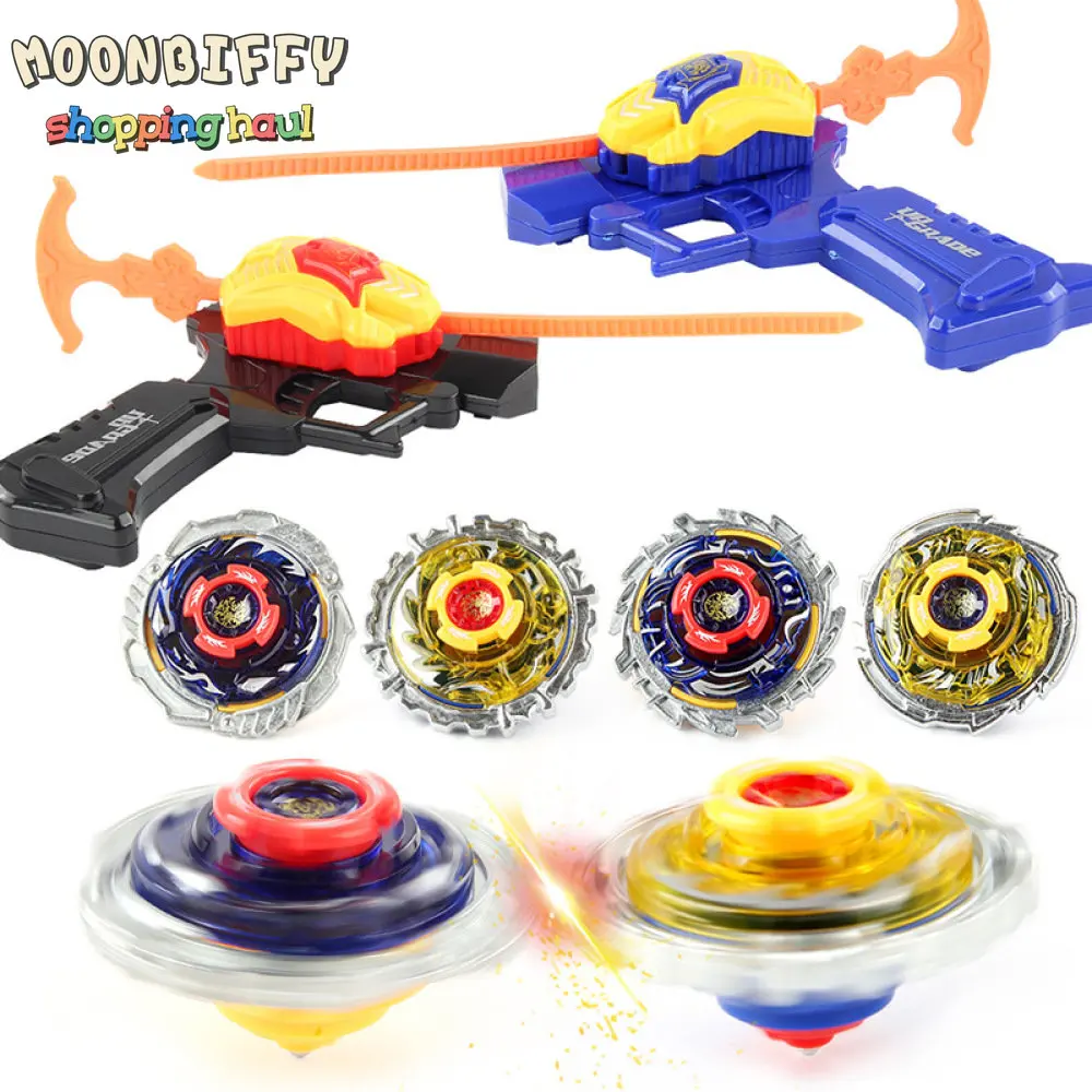 

1Pcs Beyblades Burst Spinning Top Toys Metal Fusion with Ruler Launcher and Handle Battle Game Toy for Children Gift For Kids