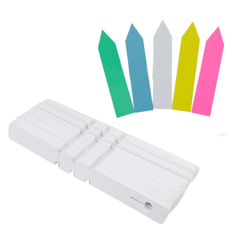 

700 шт., пластиковые ярлыки для растений, 2 х20 см, 5 цветов