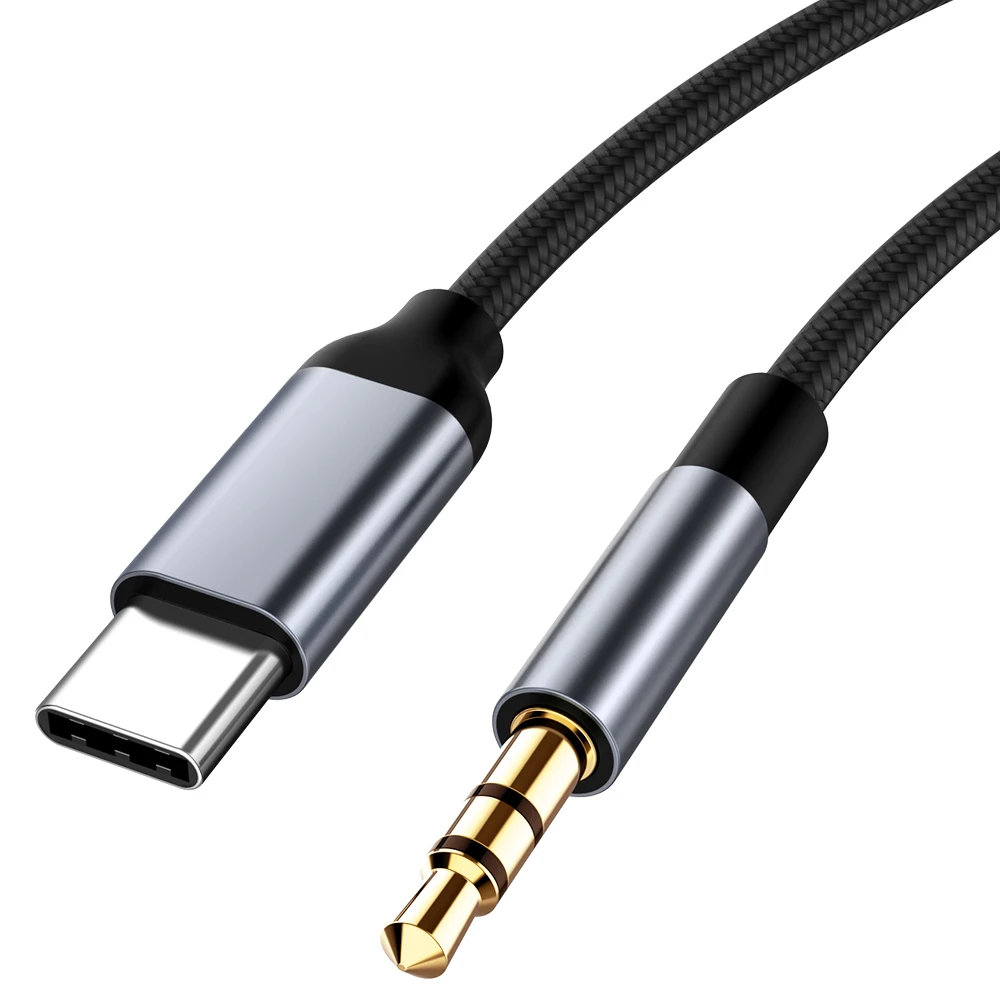 Кабель с разъемом USB Type-C на 3 5 мм аудиокабель DAC типа C для автомобильного динамика