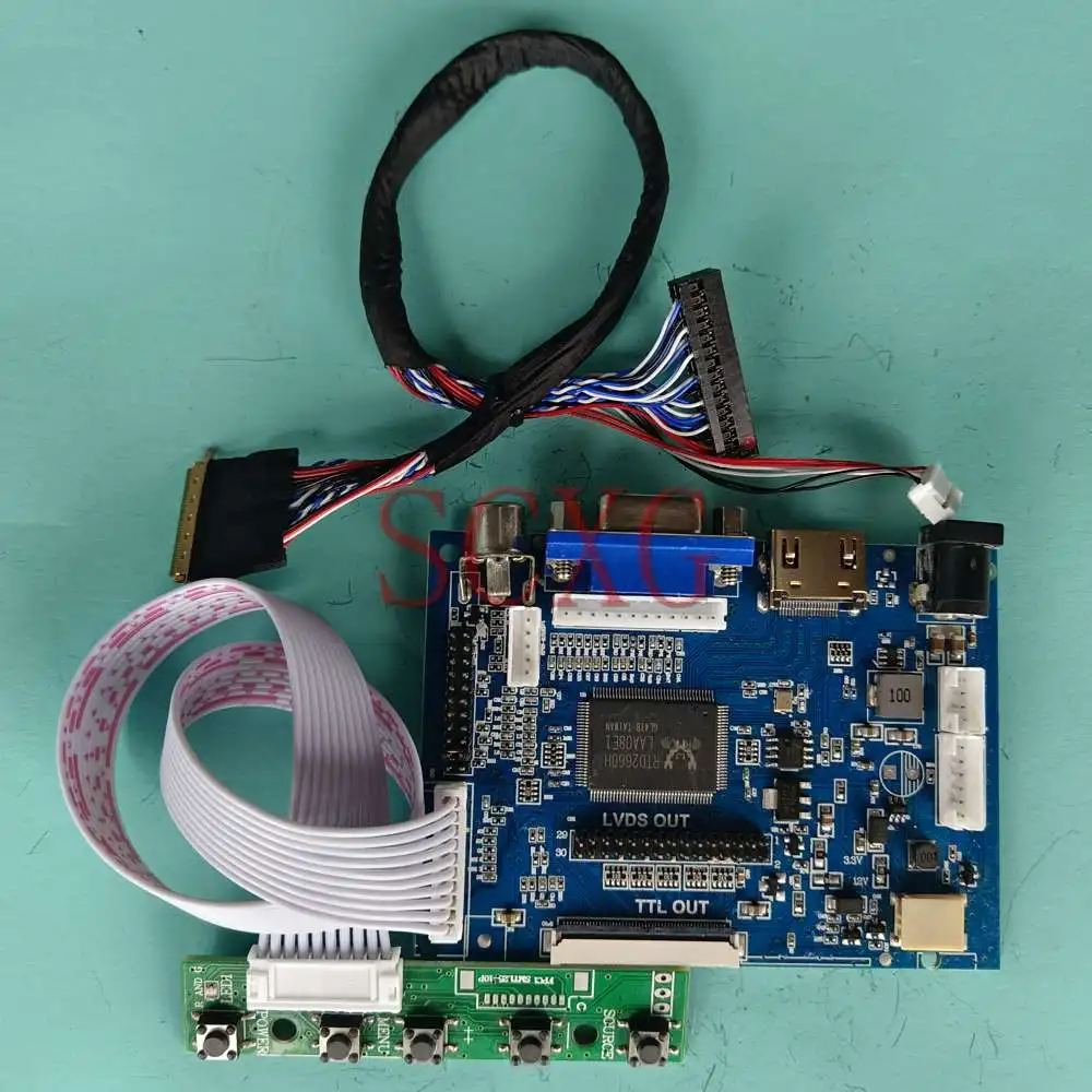 

LCD Matrix Controller Driver Board For LP133WH2-TLM4 13.3" Laptops 40 Pins LVDS VGA+2AV+HDMI-Compatible Kit DIY 1366*768