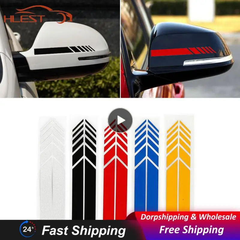 

1 ~ 20 шт. 3d Автомобильные наклейки, универсальные автомобильные гоночные фотонаклейки, прочные гоночные полосы, боковое зеркало заднего вида, декоративные наклейки, цветная полоса