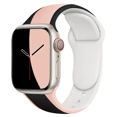 Силиконовый ремешок для Apple Watch Band 44 мм 45 мм 40 мм 38 мм 42, браслет для часов Apple Watch, Correa Iwatch Series 6 Se 5 4 3 7