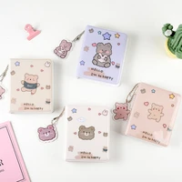 mini photo album coffee bear cute cartoon love 3 inch kpop photo card holder idol photo set storage book stationery