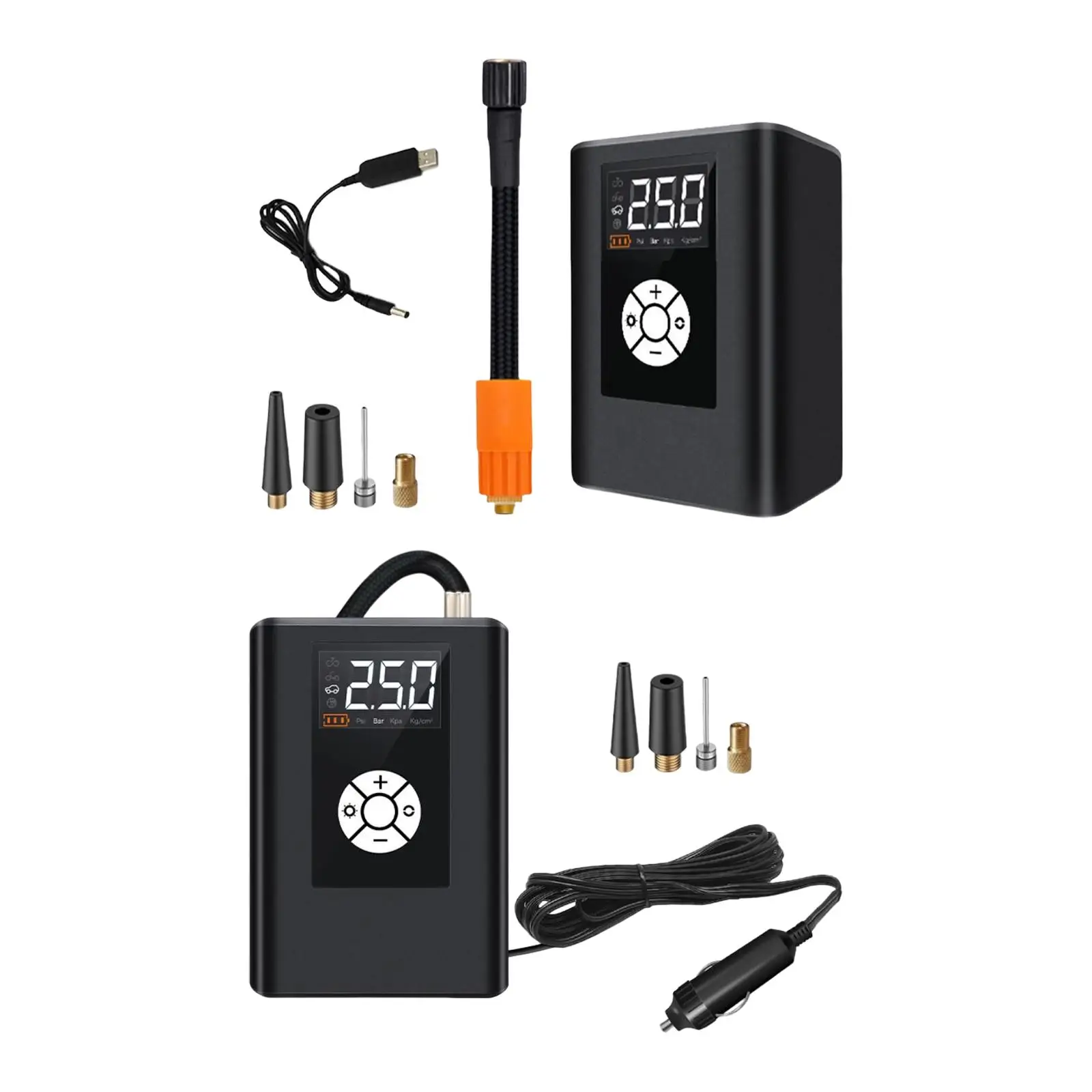 

Car Tires Air Compressor Durable for Car Bike Multifunctional with Digital