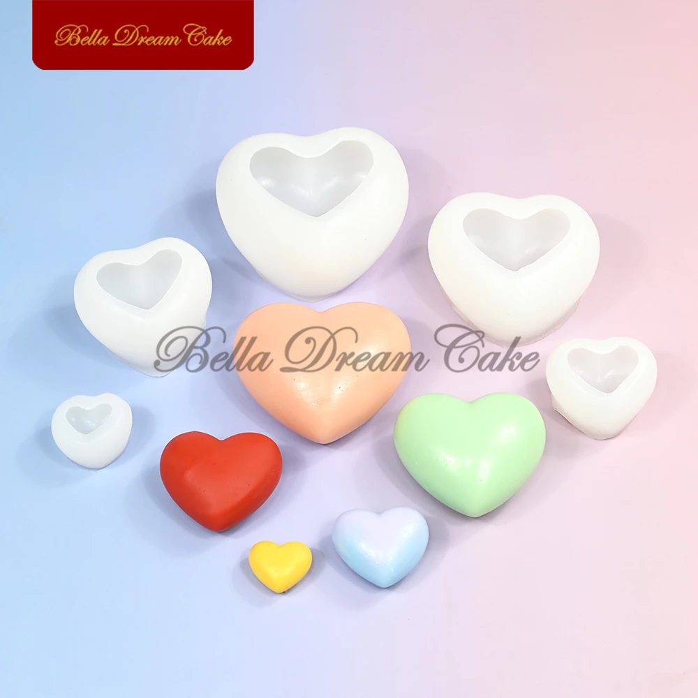 3D силиконовая форма с сердечком любви для помадки на день Святого Валентина