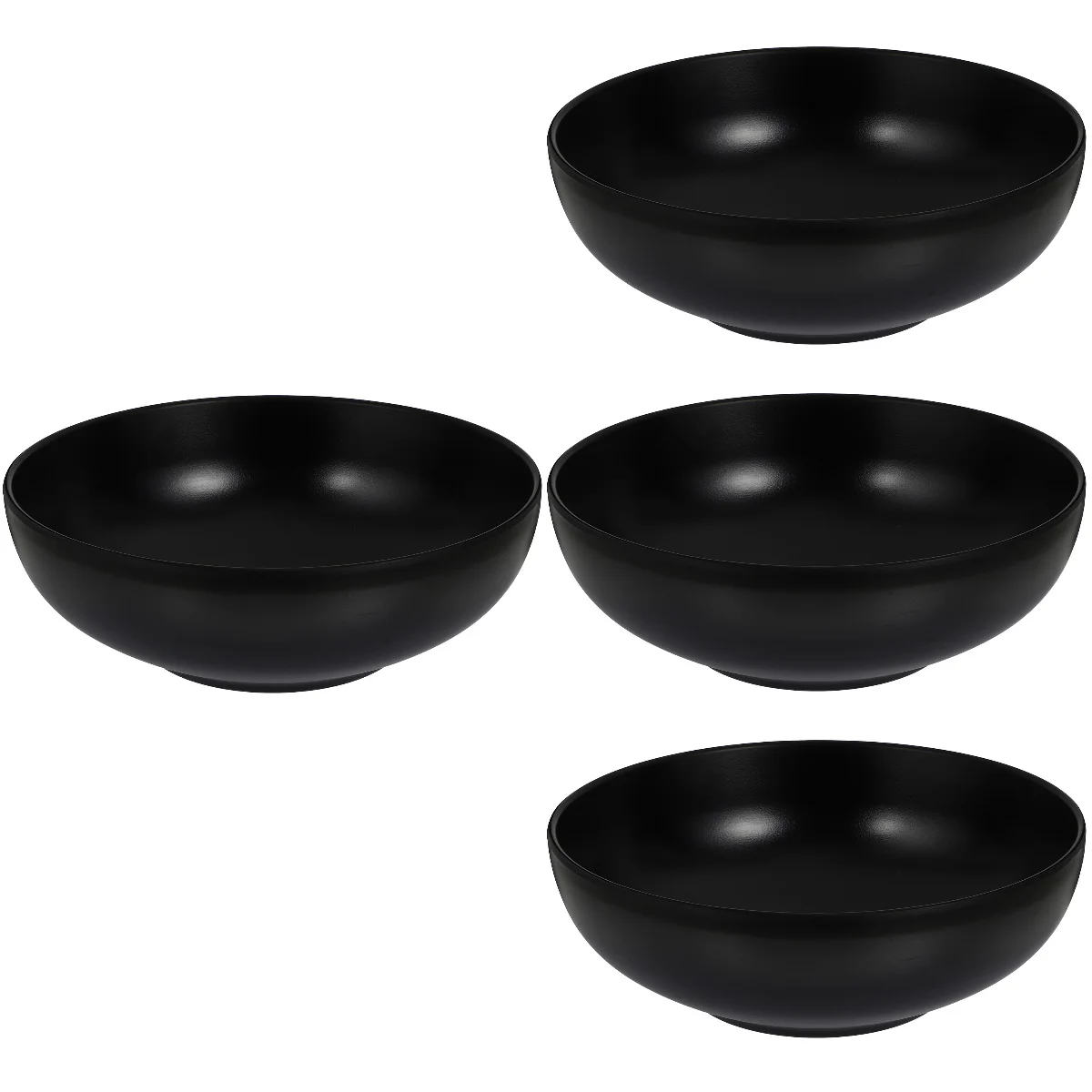 

4x Melamine Bowl Melamine Tableware Ramen Bowl Set Japanese Ramen Black Bowl Black Bowl Ramen Container Porcelain Bowl Pho Bowl