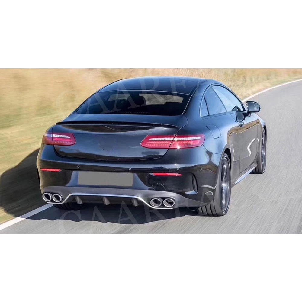 Задний диффузор спойлер-бампер с насадками для выхлопных газов Benz E Class C238 E200 E300 E53