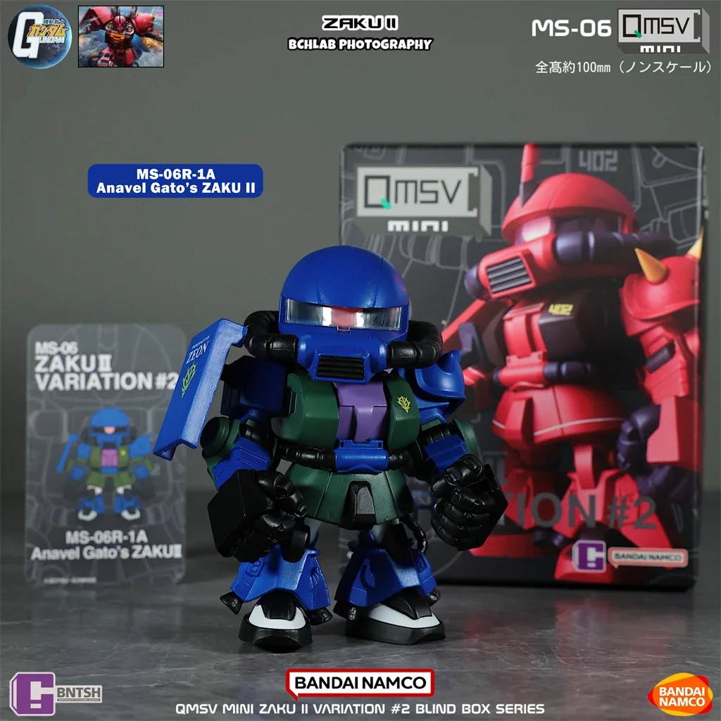 Фото В наличии Bandai QMSV Mini Zaku второго поколения Gundam слепая коробка модель подвижная фигурка орнамент подарок №4