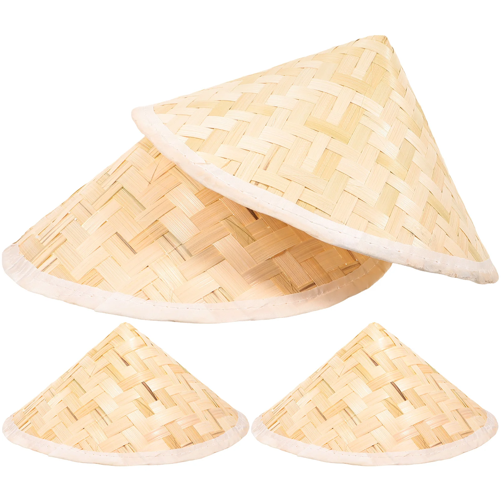 

4pcs Bamboo Hats Vietnamese Style Bamboo Summer Sun Hat for Kids Children
