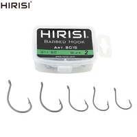 50pcs coated high carbon steel barbed hooks carp fishing hooks pack tackle accessories 8015