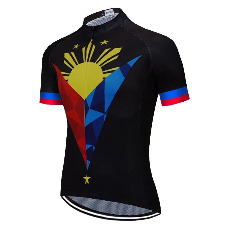 

Summer Philippines Jersey Race Road Sport MTB Cycling Jacket Wear Pro Short Black Shirt For Mountain Mmaillot Ciclismo Clothing