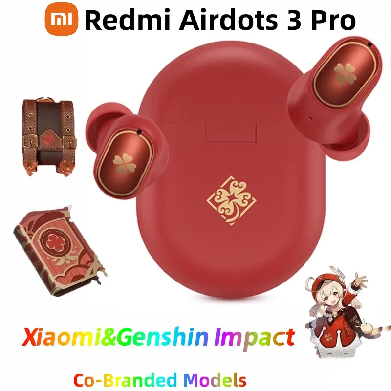 Оригинальные наушники Xiaomi & Genshin Impact, совместное издание, Redmi Airdots 3 Pro, Bluetooth наушники-вкладыши, игровая гарнитура с микрофоном и низкой задерж...