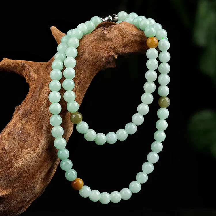 6 мм сертифицированное нефритовое ожерелье женские ювелирные изделия