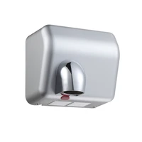 electric high speed touchless hand dryer in silver