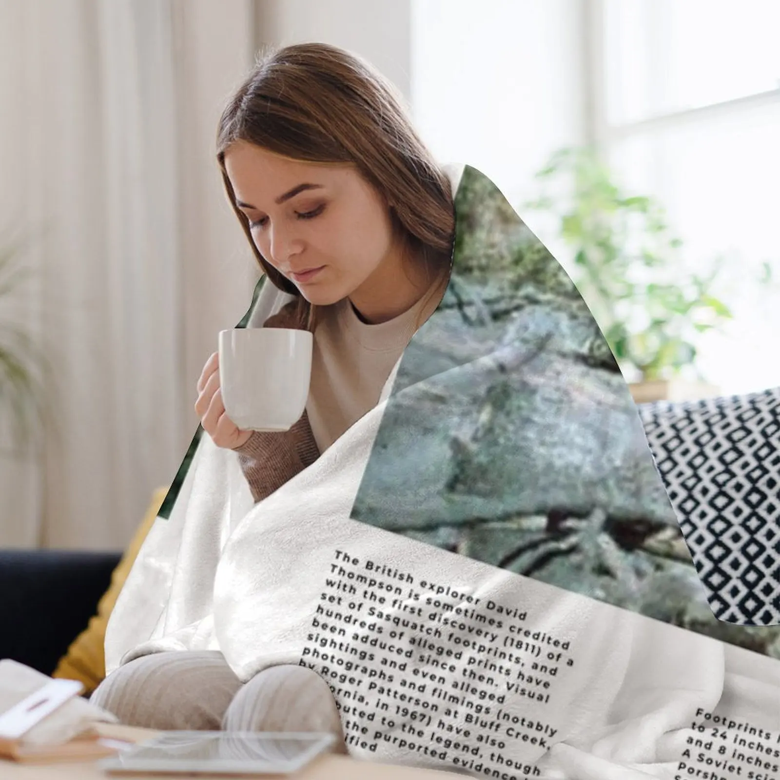 Минималистичные Cryptids: Throw Blanket Bigfoot аниме пляжная кровать плед одеяла