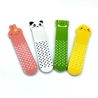 100pcs mixed patterns design soft touch nail polish file colorful custom printed mini kids nail file