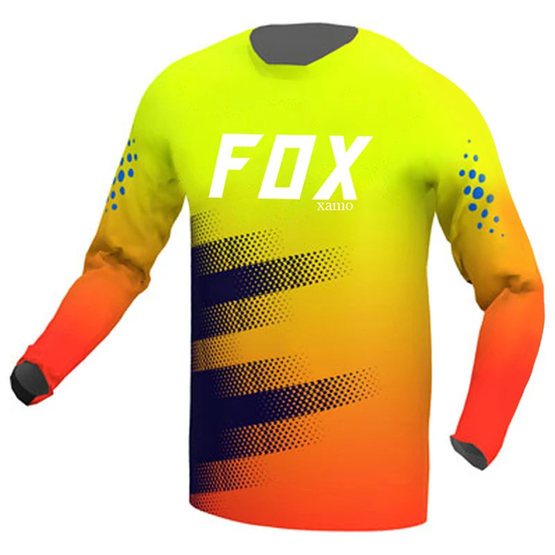 

Men's Downhill Jerseys Mountain Bike MTB Shirts Offroad DH Motorcycle Jersey Motocross Sportwear Clothing Bike FOXxamo