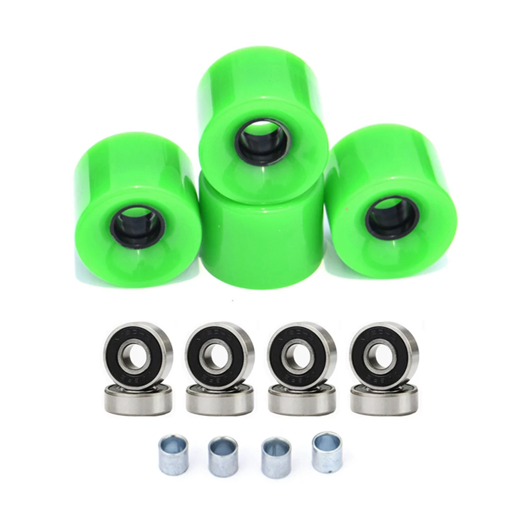 

4Pcs 60x45mm 78A Skateboard Longboard Wheels ABEC-9 Bearing Spacers Set PU Wearable Wheels Skateboards Longboards Accessories