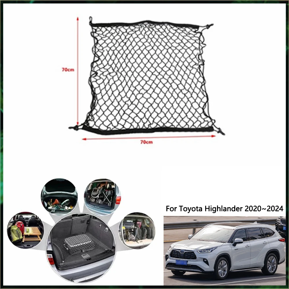 Для Toyota Highlander Kluger XU70 MK4 2020 ~ 2024 2021 2022 2023 сетка для багажника автомобиля аксессуары